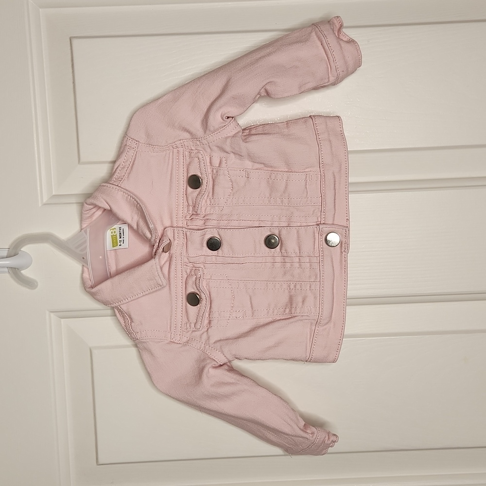 Crazy 8 Light Pink Jean Jacket Size 6-12M